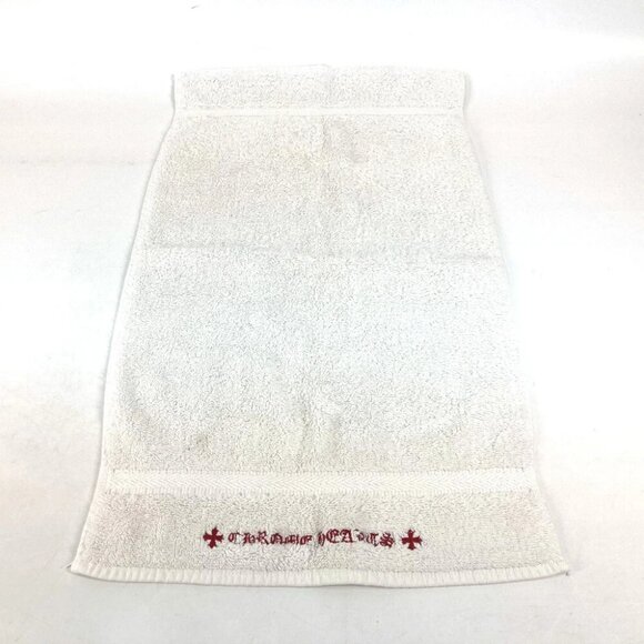 CHROME HEARTS logo Face towel interior towel cotton White/Red - Picture 2 of 7